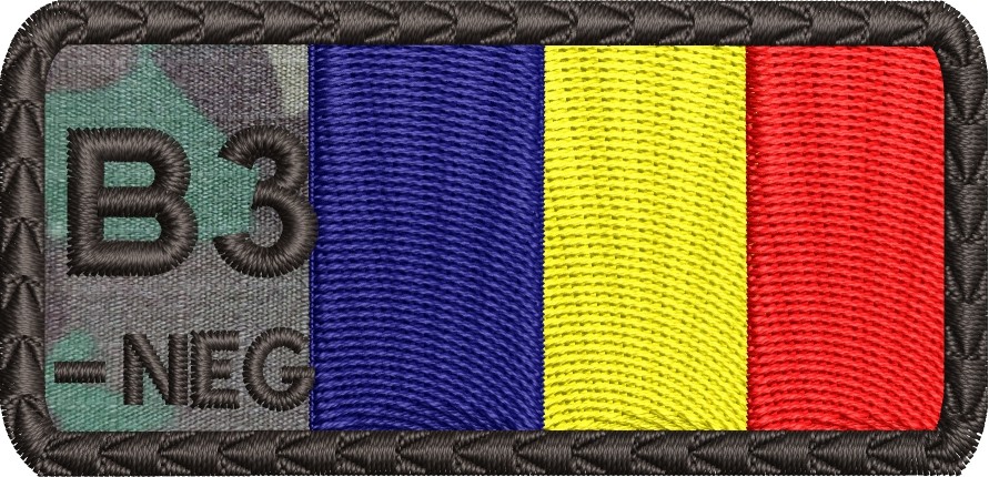 ECUSON GRUPA SANGUINA B3 NEG TRICOLOR COMBAT